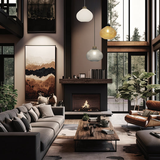 Medidas Colgante FLORE Opal Mate Latón AJP/Alemar Ref. 11303 - LuzGuru