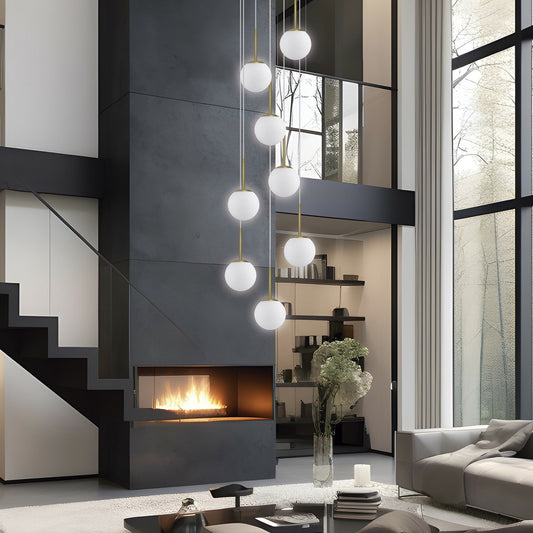 Medidas colgante Portile 8 luces latón AJP/Alemar Ref. 11738 - LuzGuru