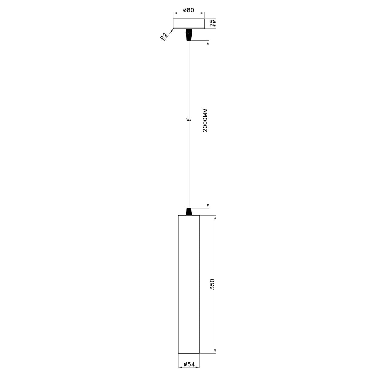 Medidas Colgante Antia Blanco AJP/Alemar Ref. 11595 - luzguru.com