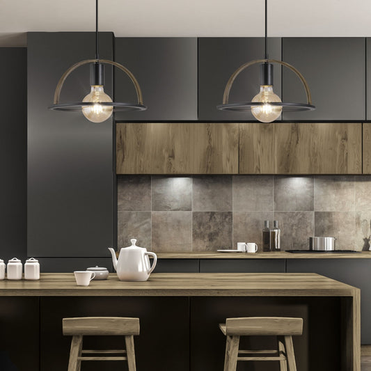 Medidas Colgante Balta Negro AJP/Alemar Ref. 10695 - LuzGuru