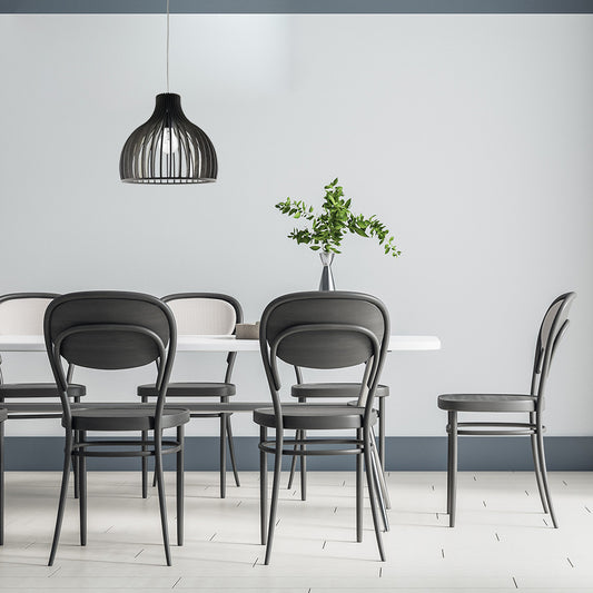Lámpara colgante Caoba fabricada en madera color Madera Café