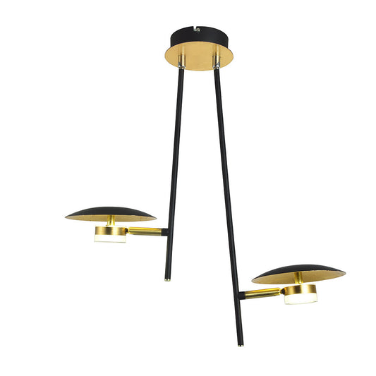 Lámpara Ciudad Del Cabo fabricada en Metal color Negro/Oro