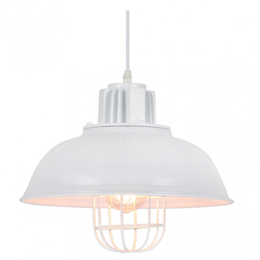 Lámpara Colgante Industrial Emu Blanco 33 cm Regulable Fabrilamp - imagen 2 | Fabrilamp / Abrila