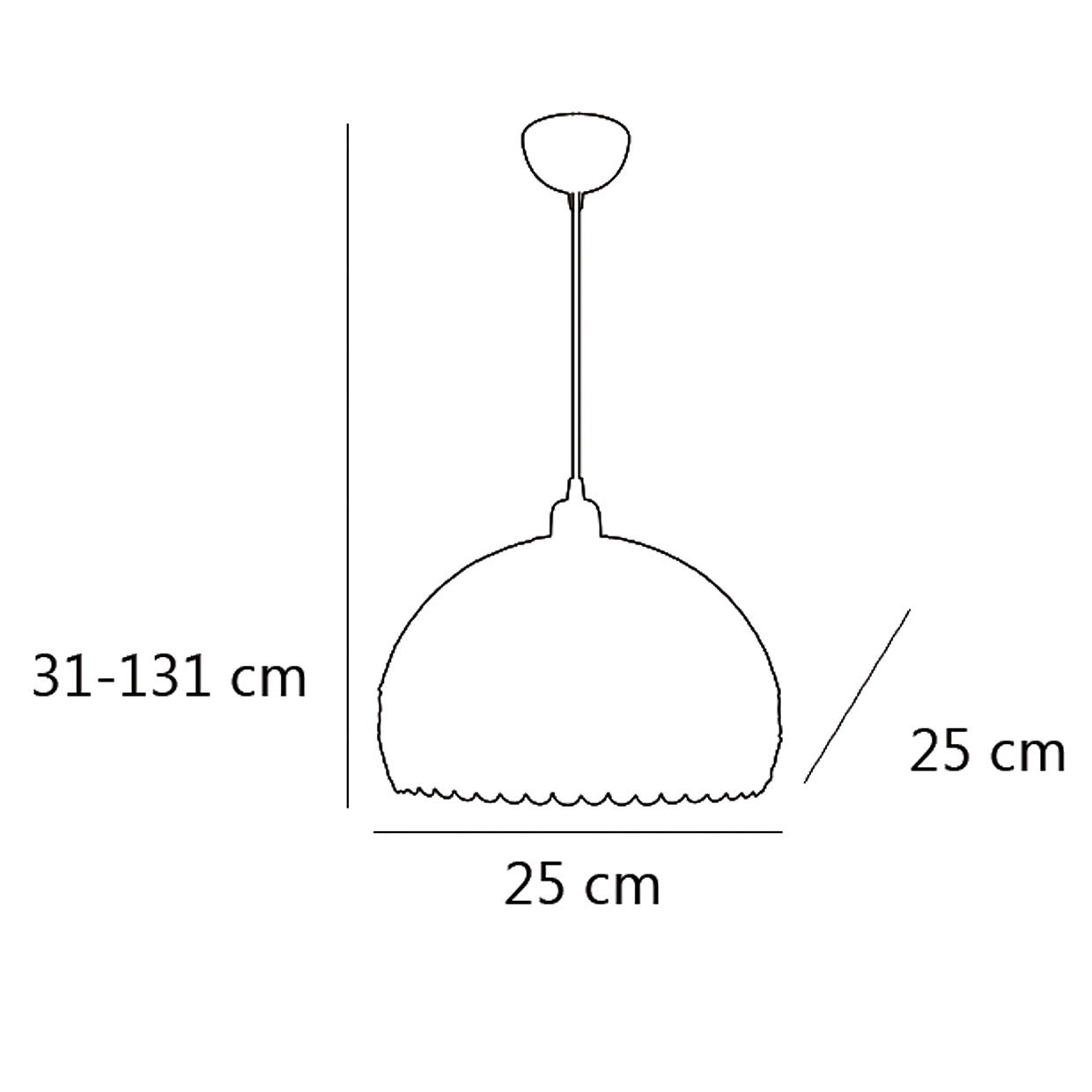 Colgante Gema Cromado AJP / Alemar 10275 - luzguru.com