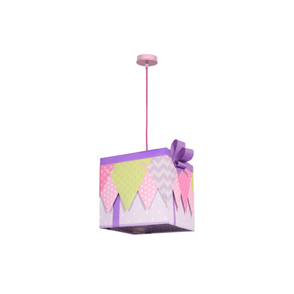 Lámpara Colgante Infantil Lila Fabrilamp / Abrila Regalo 056893019