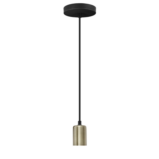 Medidas Colgante Ines Negro-Brass AJP/Alemar Ref. 60224 - LuzGuru.com