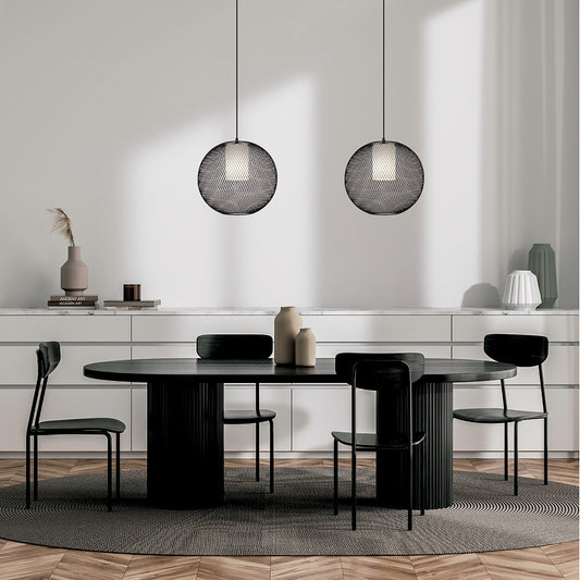 Medidas Colgante Malfa Negro AJP/Alemar Ref. 11474 - luzguru.com