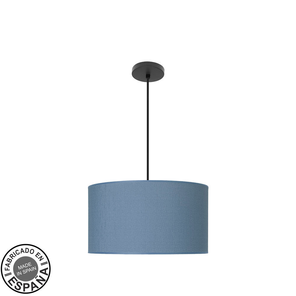 Colgante MODA Textil Azul y Negro Fabrilamp / Abrila ref 212494089