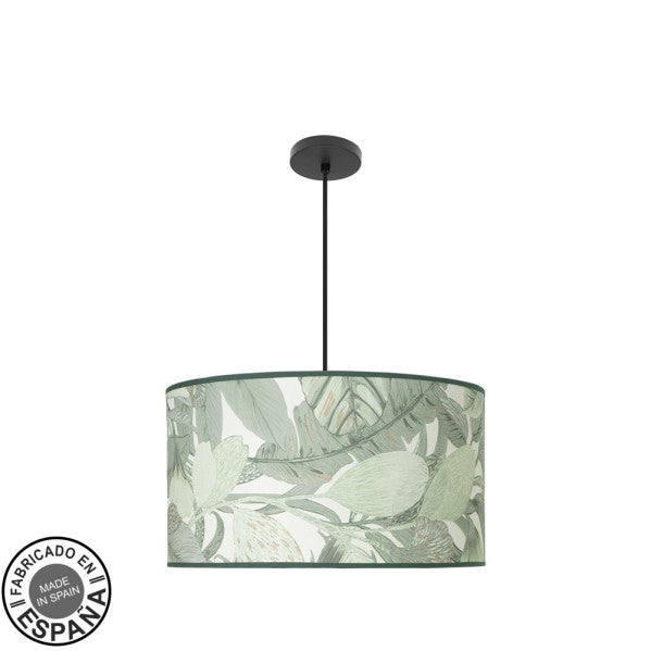 Colgante Moda Negro/Verde 3xE27 de Fabrilamp, diseño moderno y elegante para iluminar tu hogar. Disponible en luzguru.com