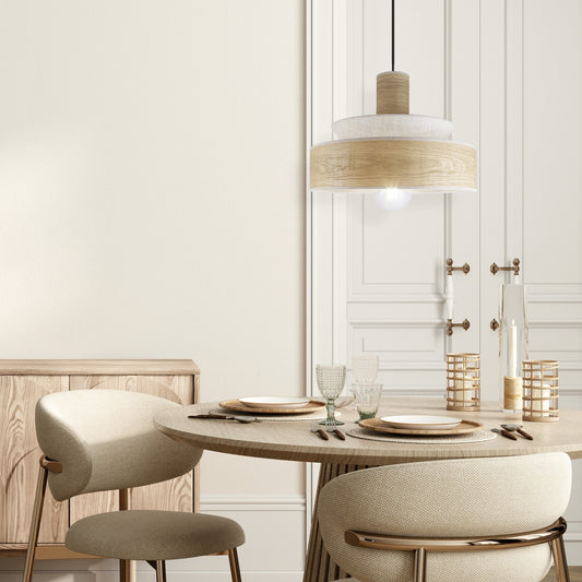 Medidas Colgante Mohana 11769 AJP/Alemar - Madera y Lino Tostado - LuzGuru