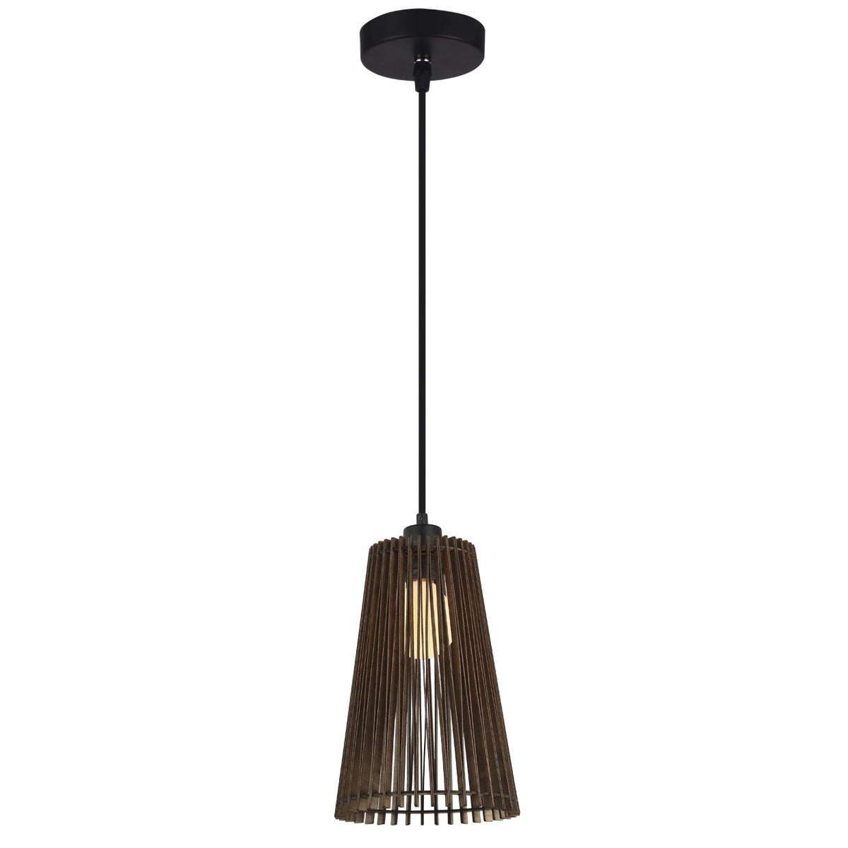 Lámpara Colgante Mon 44 cm Madera Oscura Nórdica AJP - vista principal | AJP / Alemar