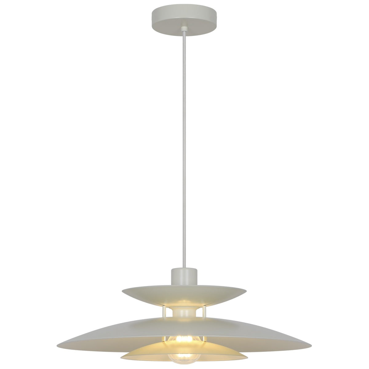 Lámpara Colgante Oslo 1xE-27 Metal Beige AJP Alemar - imagen 4 | AJP / Alemar