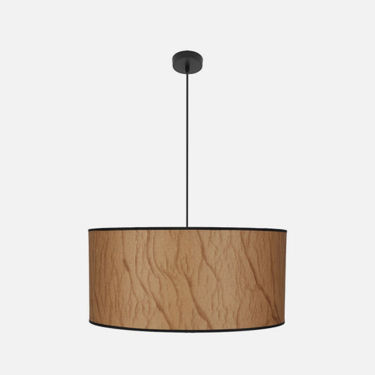 Lámpara Colgante Tapiro 3xE27 60 cm Pergamino y Negro Fabrilamp - imagen 2 | Fabrilamp / Abrila