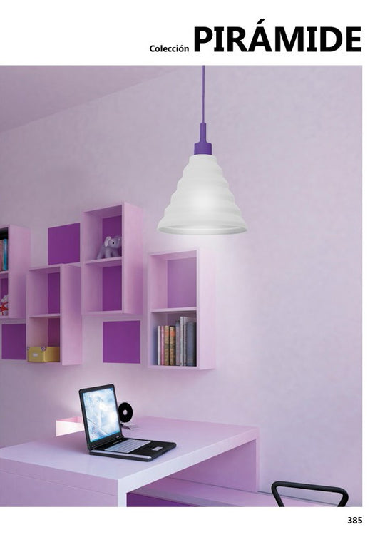 Medidas colgante pirámide Pistacho Ref. 10062 AJP/Alemar - LuzGuru.com