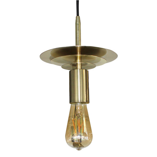 Colgante Saturno fabricado en Metal color Oro Viejo