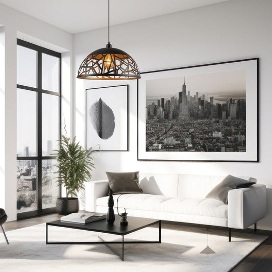 Colgante Sito Negro/Oro AJP Alemar Ref. 11282 - Medidas del colgante. LuzGuru.com