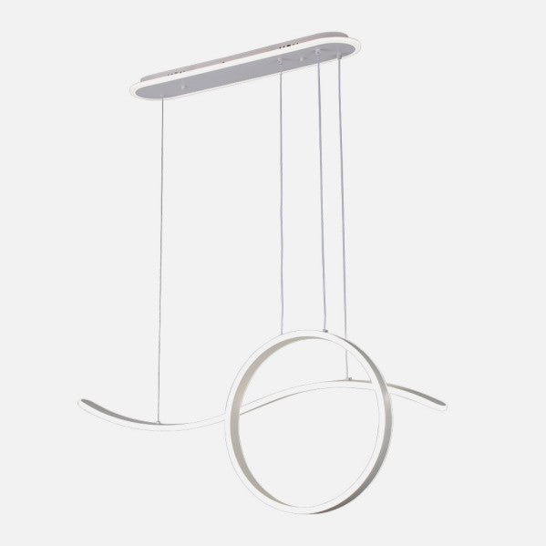 Lámpara Colgante LED Style 205 W Blanco con Mando y Luz Ambiente Fabrilamp - imagen 2 | Fabrilamp / Abrila