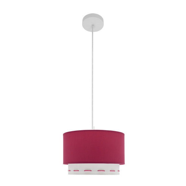Lámpara Colgante Infantil Trazos 30 cm Rosa Oscuro Fabrilamp - vista principal | Fabrilamp / Abrila