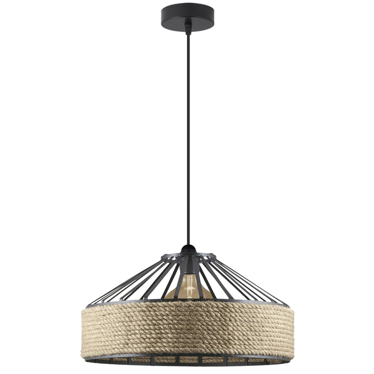 Medidas colgante West Negro 60W E-27 AJP/Alemar (Ref. 10460) - luzguru.com
