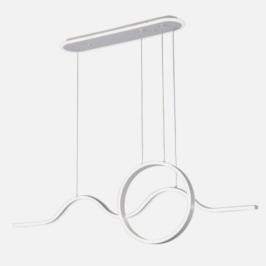 Lámpara Colgante LED Year 177 W Blanco con Mando y Luz Ambiente Fabrilamp - imagen 2 | Fabrilamp / Abrila