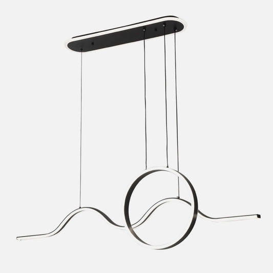 Lámpara Colgante LED Year 177 W Negro con Mando Fabrilamp - imagen 2 | Fabrilamp / Abrila