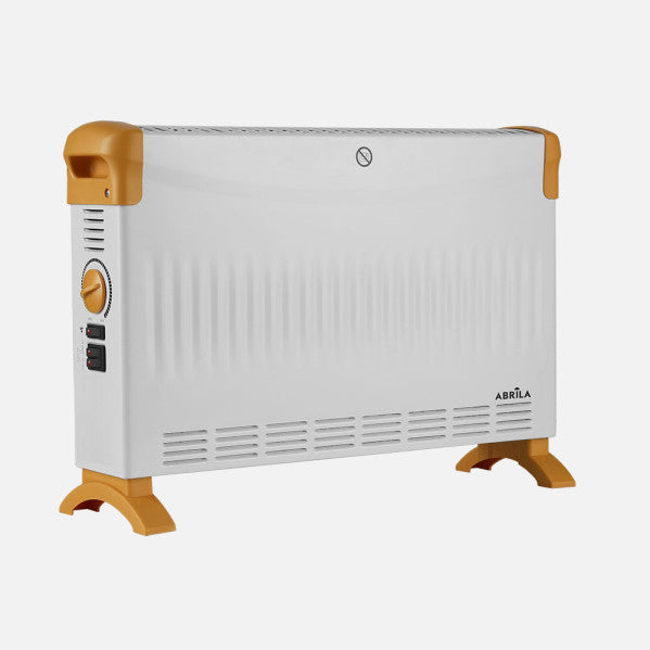 Convector Eléctrico Portátil Kevin 2000 W Turbo Blanco y Ocre Fabrilamp - vista principal | Fabrilamp / Abrila