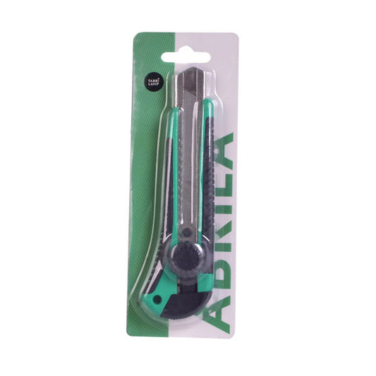 Cúter de Precisión Retráctil Preciso 18 mm Verde y Negro Fabrilamp - imagen 2 | Fabrilamp / Abrila