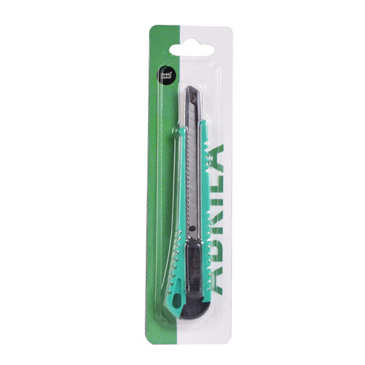 Cúter Retráctil Preciso 9 mm Verde Ergonómico Fabrilamp - imagen 2 | Fabrilamp / Abrila
