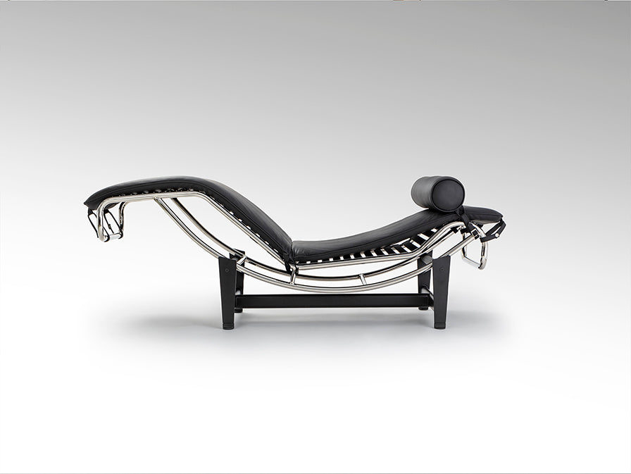 Chaise Longue LECO Tapizada en Piel Negra con Mecanismo Basculante - SCHULLER - 458467 - Vista 7