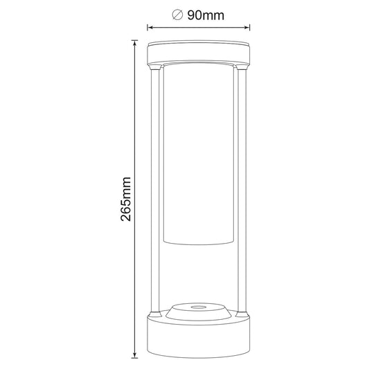 Lámpara Habana instalada en mesa de noche - Ambiente relajado con luz cálida