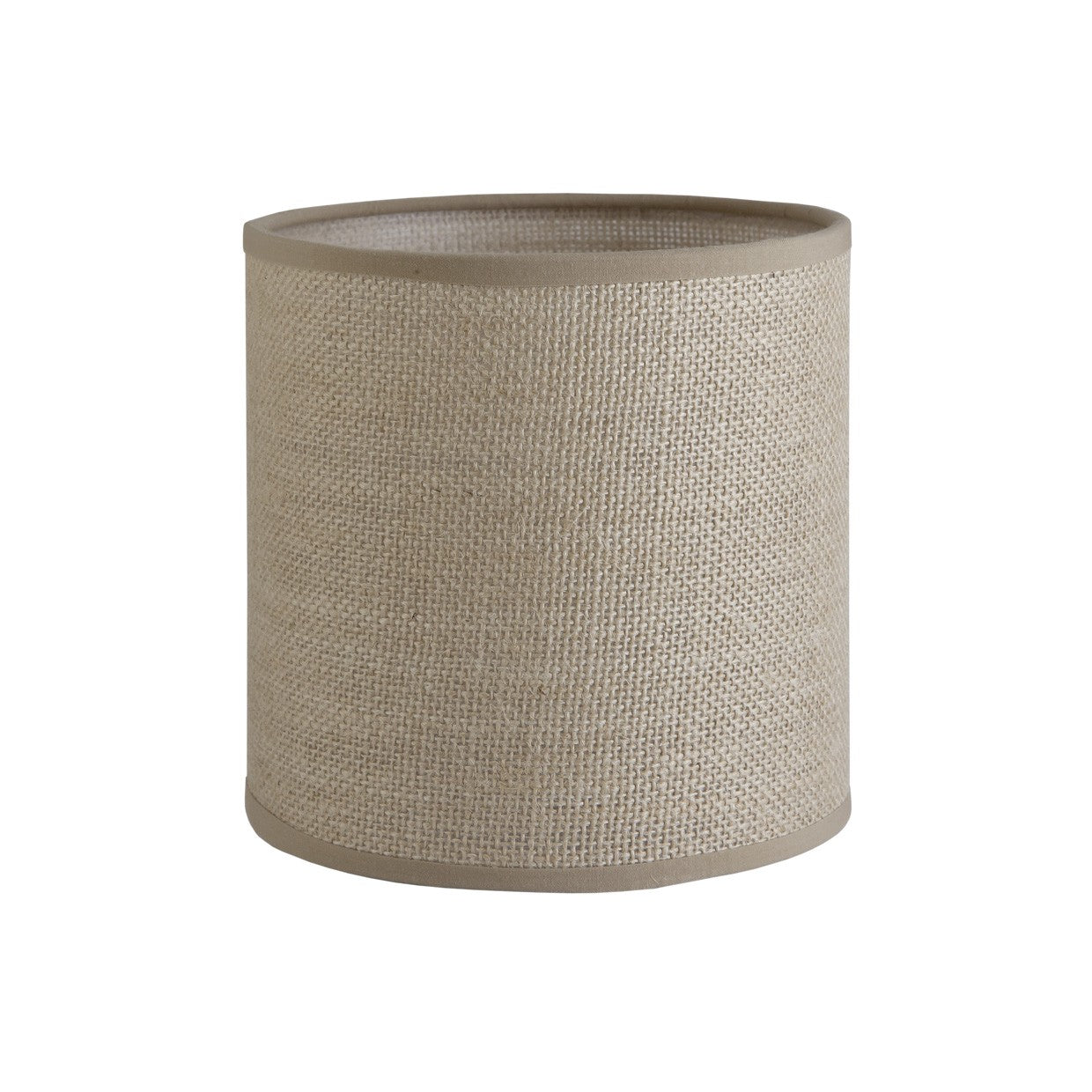 Pantalla cilíndrica tela saco marrón 35 cm Alemar con portalámparas E-27 - Vista principal