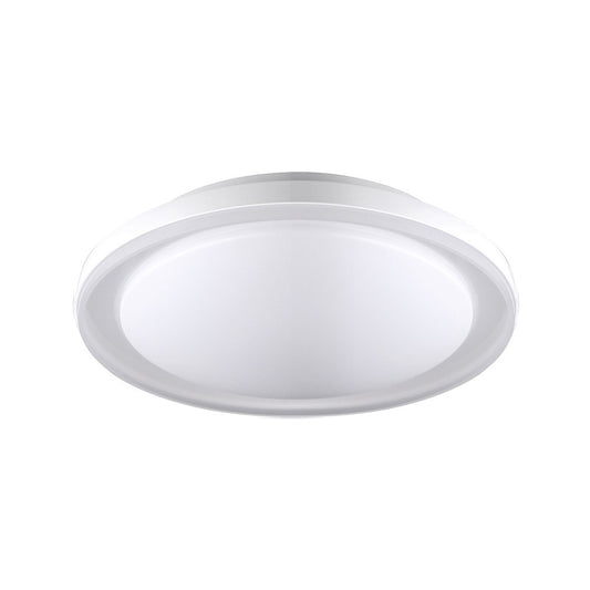 Plafón Delbo fabricado en metal color blanco neutro