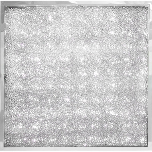 Plafón Diamante fabricado en Aluminio color Blanco