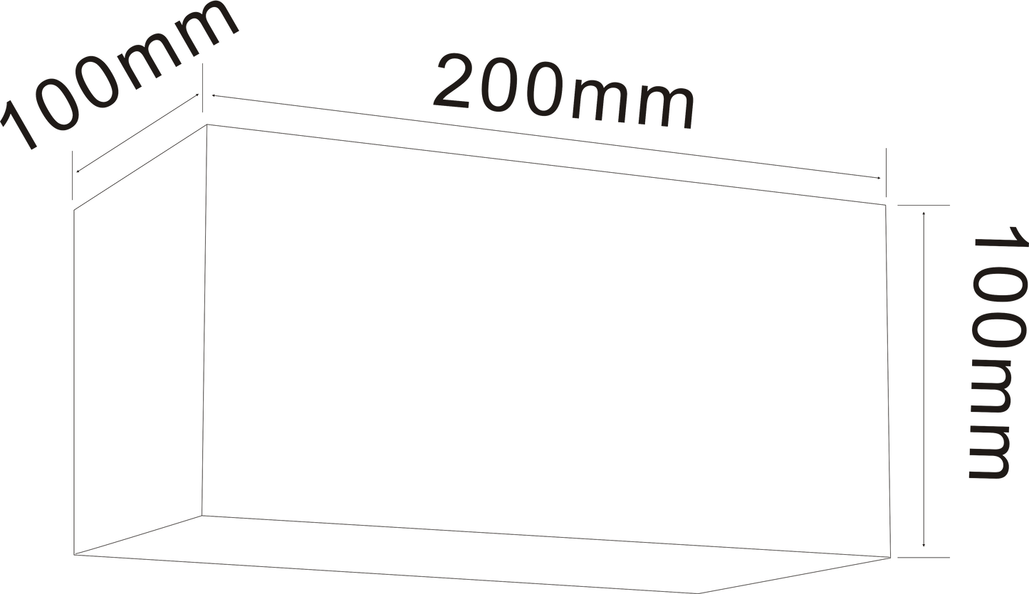 IP65 LED Wall Light, 200 x 100 x 100 mm, White, Muñoz e Hijos | 005216