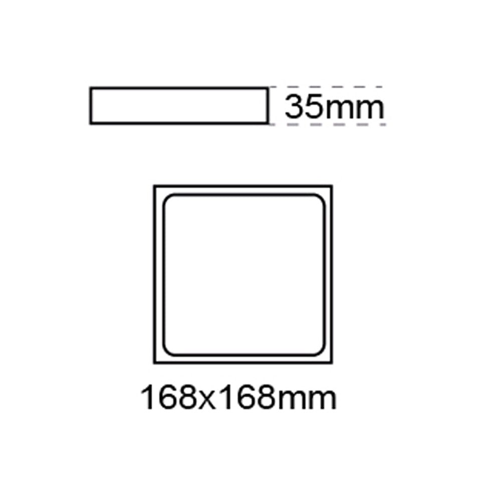 Plafón LED Prim con 1275 lúmenes