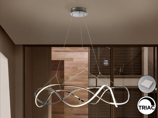 Lámpara LED Cromo Schuller Molly - Diseño Moderno y Regulable | luzguru.com