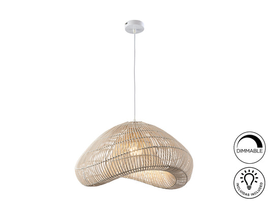 Lámpara Ratán Schuller Sabah - Iluminación elegante para tu hogar | luzguru.com