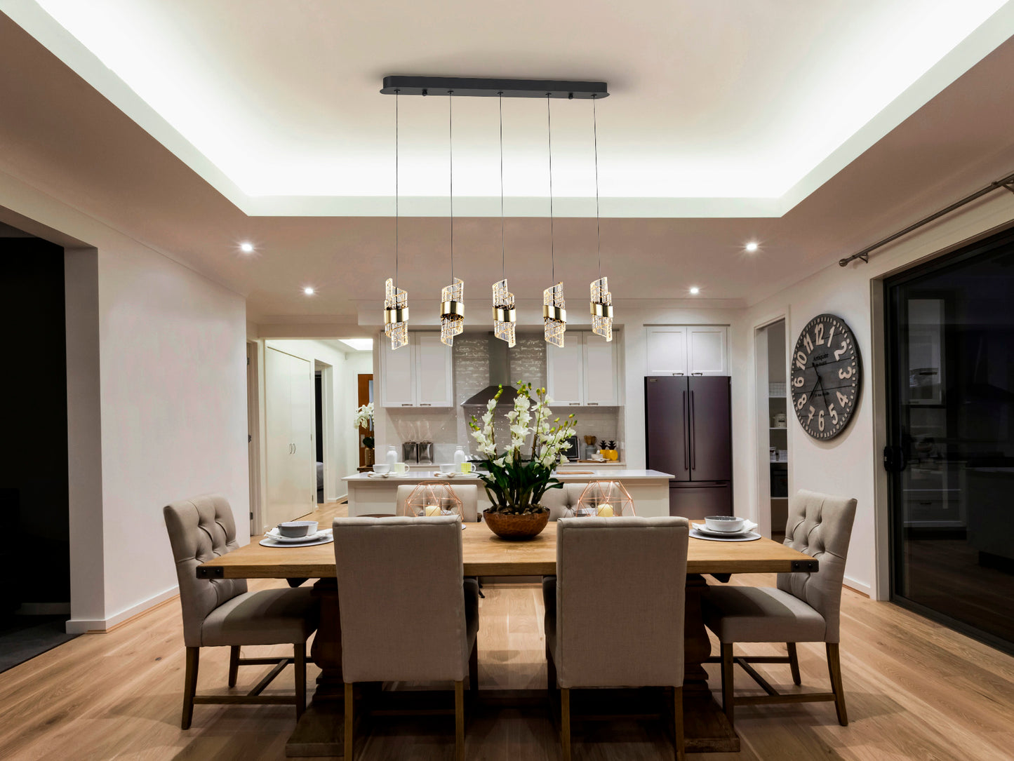 Lámpara Techo Iliada Negro Oro - Schuller - Calidad Premium | luzguru.com