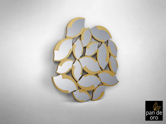 Espejo Moderno Pan de Oro - Schuller Sandal | luzguru.com