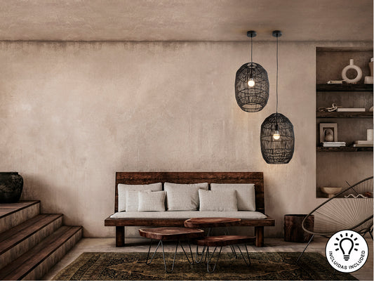 Lámpara de Techo Negra Tizne - Schuller - Diseño Elegante | luzguru.com