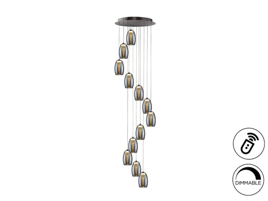 Lámpara LED Moderna Cromo - Schuller Nebula | luzguru.com
