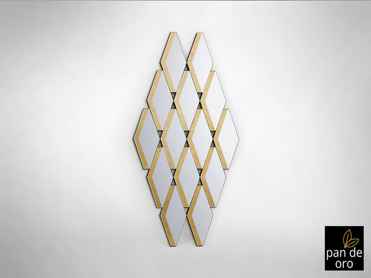 Espejo Romulo Pan de Oro - Schuller - Calidad Premium | luzguru.com