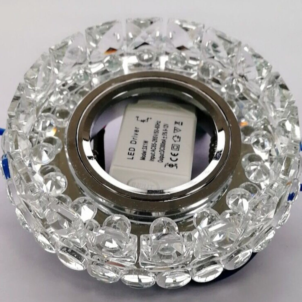 Lámpara de techo clásica con detalles de cristal ideal para salón