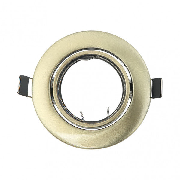 Empotrable Orientable de Techo Magura GU10 9 cm Color Cuero Fabrilamp - vista principal | Fabrilamp / Abrila