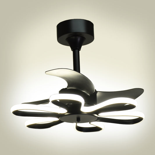 Ventilador de Techo Enebro Negro – vista 2 · Ref. F-1063 BK