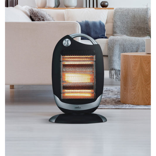 Estufa eléctrica Candente fabricada en Metal color Negro y Plata