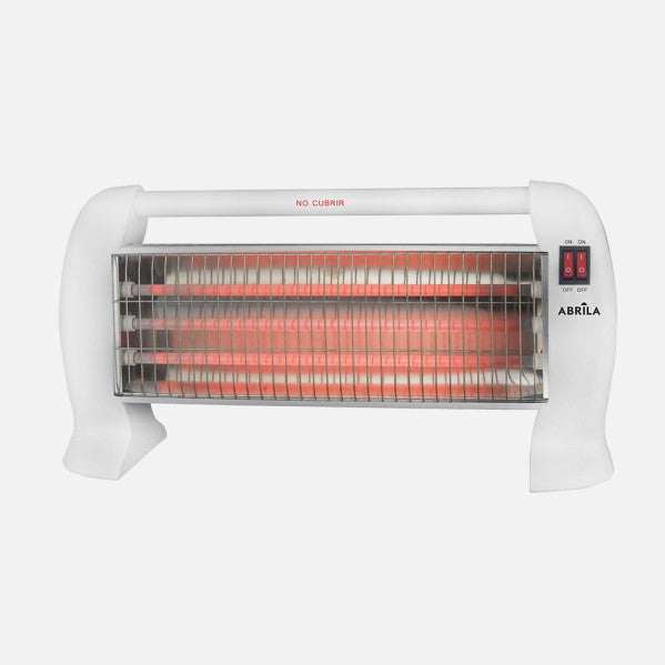 Estufa Eléctrica de Cuarzo Hunter 1200 W Portátil Blanco Fabrilamp - vista principal | Fabrilamp / Abrila