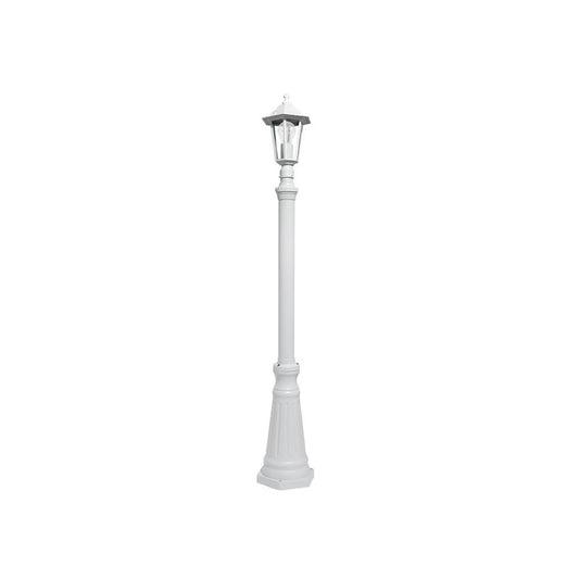 Farola Auriga fabricada en aluminio color blanco para exterior
