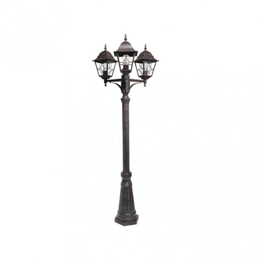 Farola Exterior Bootes 3 Luces E27 228 cm Marrón Fabrilamp - imagen 2 | Fabrilamp / Abrila