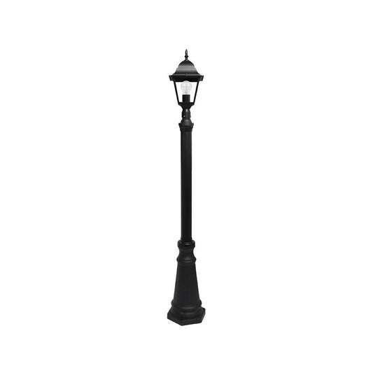 Farola Spica fabricada en Aluminio color Negro para exterior